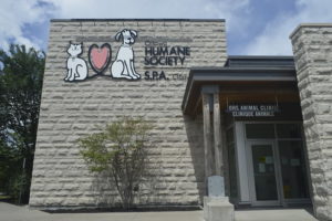 OHS logo on the front of the building