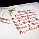 Inside page of legacy donors book.